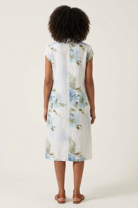 Midi dresses Women White L'EMOTION 10930383 Efashion Paris