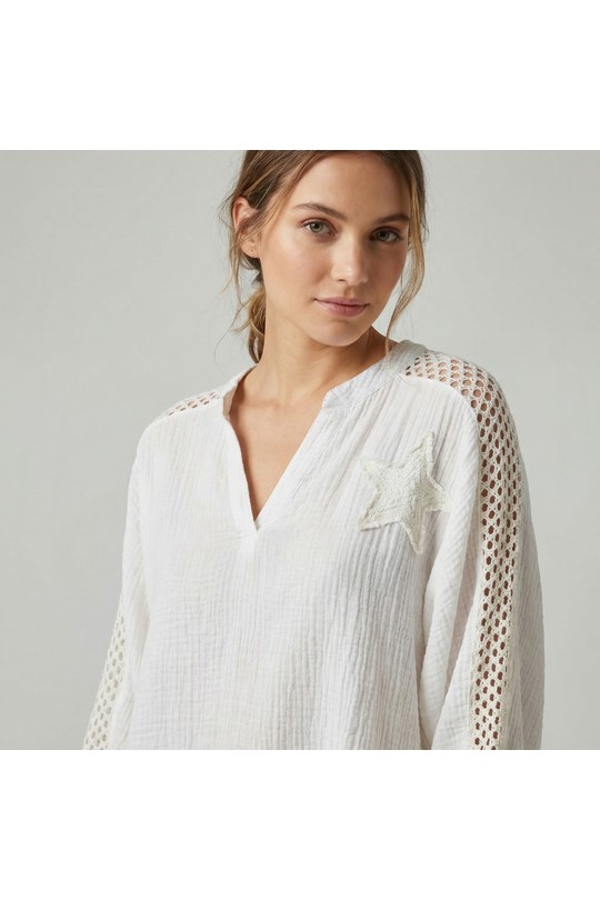 Blouses Femme Blanc L'EMOTION 07900530 Efashion Paris
