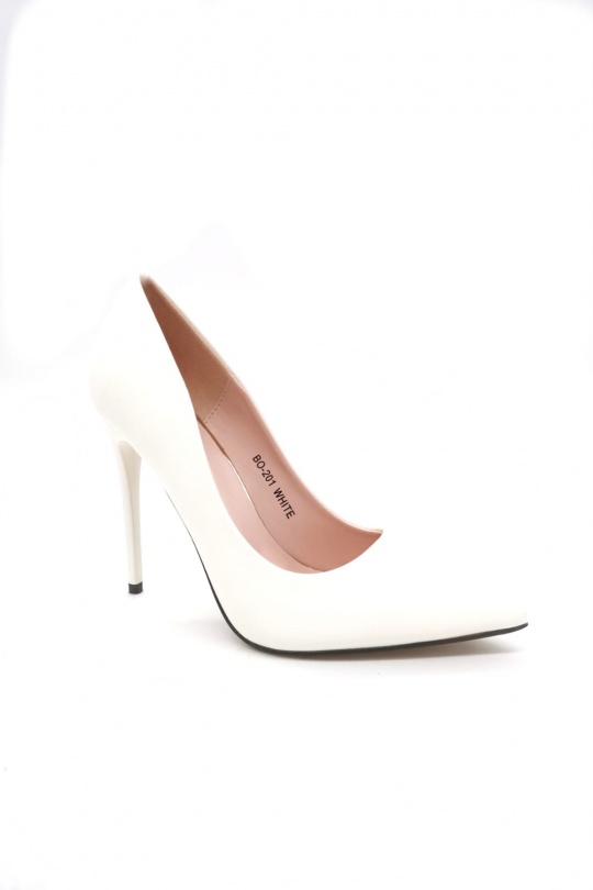 High heels Shoes White MULANKA BO-201 Efashion Paris