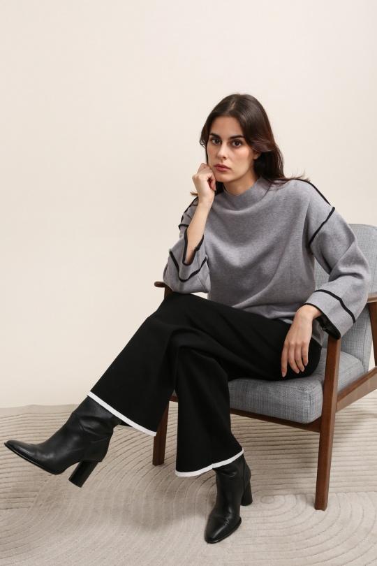 Maglioni Donna Grey J&H FASHION 22025 Efashion Paris