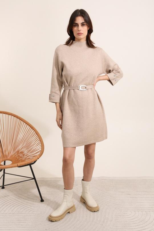 Robes courtes Femme Taupe J&H FASHION 22016 Efashion Paris