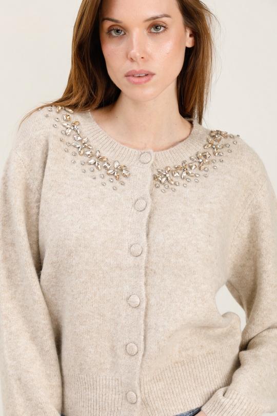 Cardigans Women Beige J&H FASHION 2710 Efashion Paris