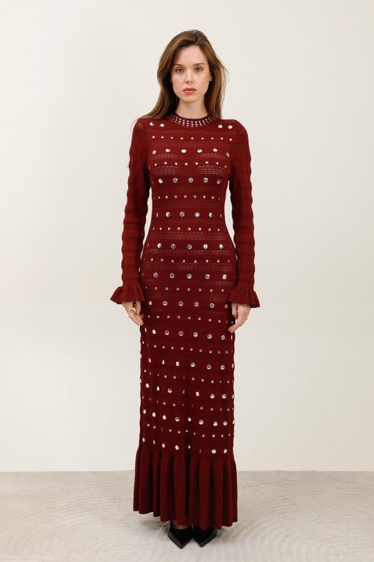 Robes longues Femme Bordeaux J&H FASHION 68502 Efashion Paris