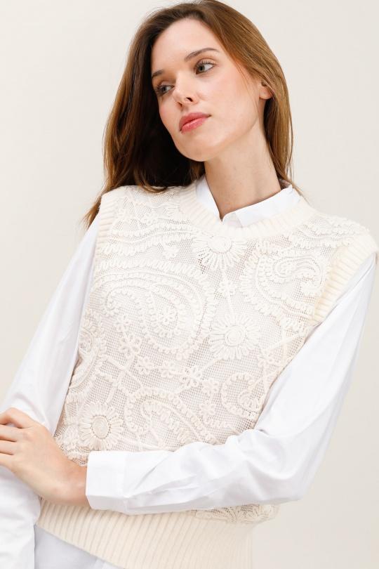 Jumpers Women Beige J&H FASHION 5015 Efashion Paris