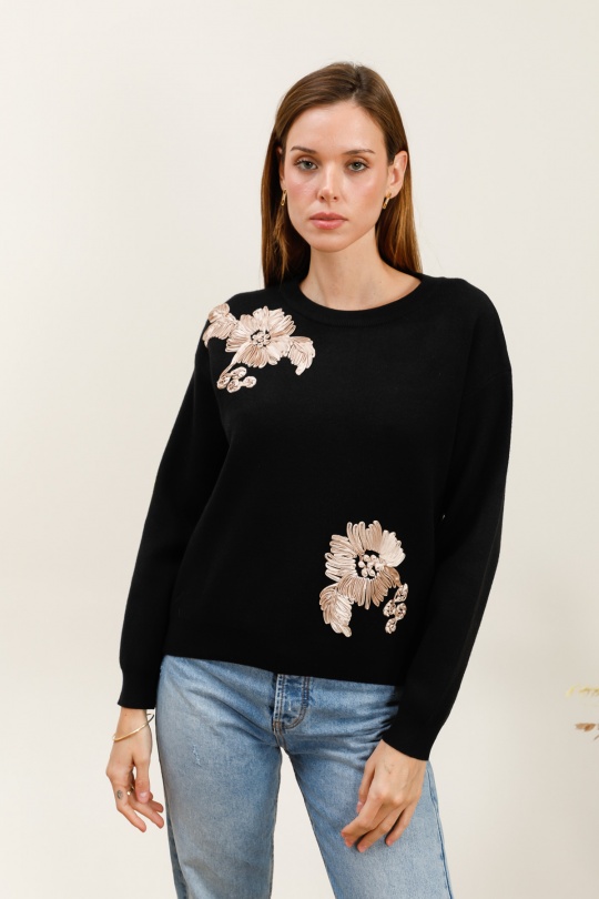 Jumpers Women Black J&H FASHION 78071 Efashion Paris