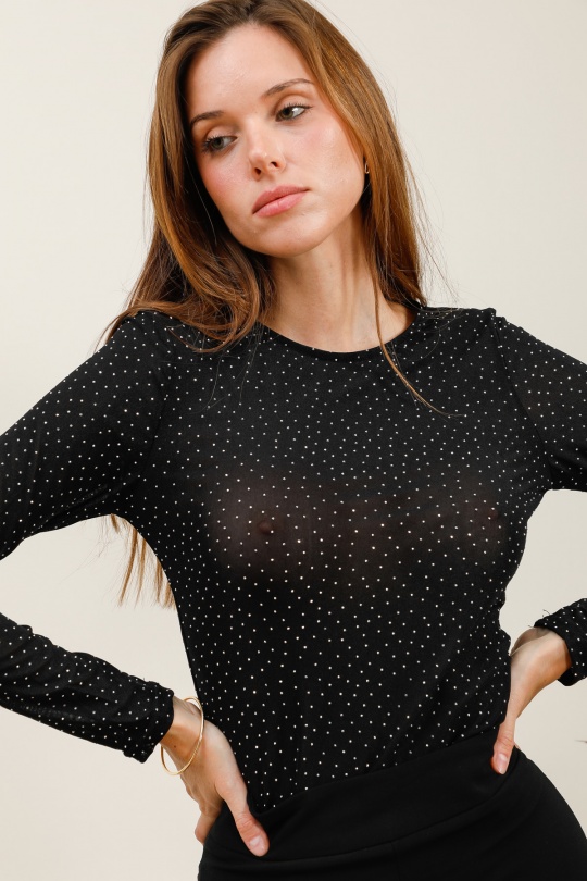 Bodies Donna Silvery black J&H FASHION 28745 Efashion Paris
