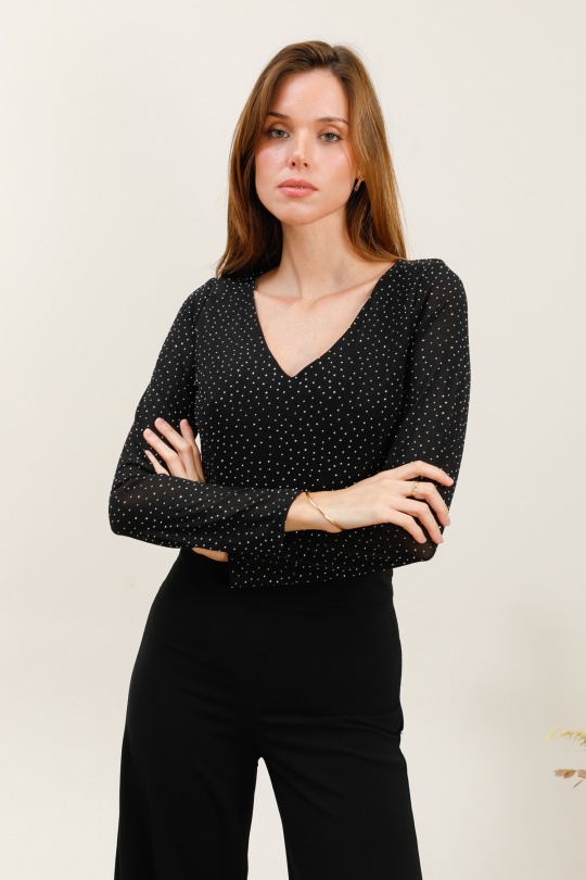 Bodies Donna Silvery black J&H FASHION 28743 Efashion Paris