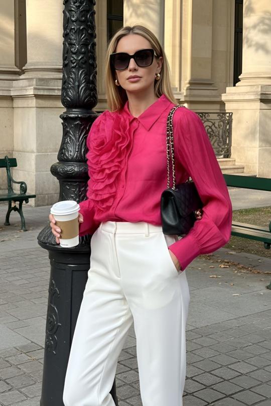 Shirts Women Red J&H FASHION 28526 Efashion Paris