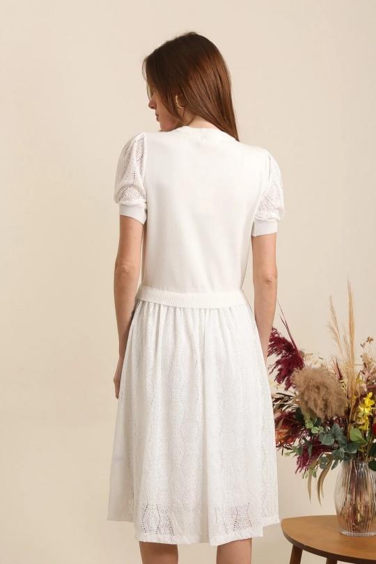 Robes mi-longues Femme Beige J&H FASHION 16115 Efashion Paris