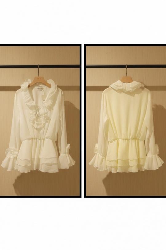 Robes courtes Femme Blanc J&H FASHION 28766 Efashion Paris