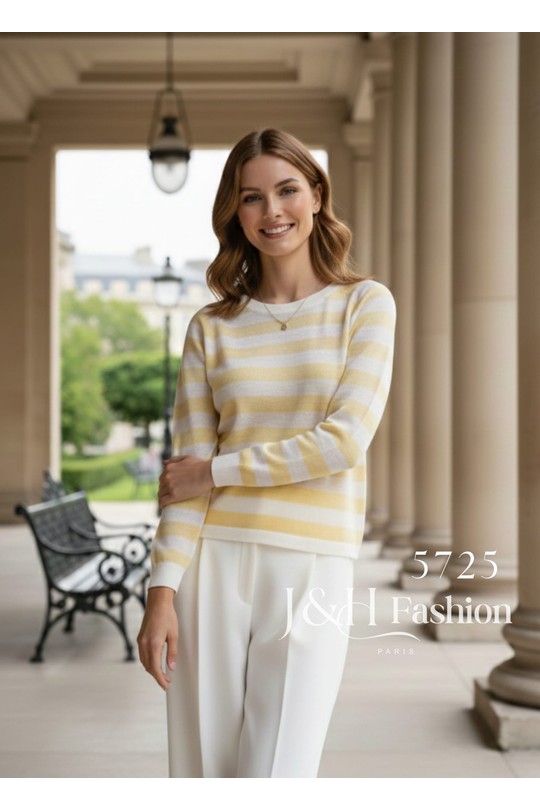 Tops Femme Jaune J&H FASHION 5725 Efashion Paris