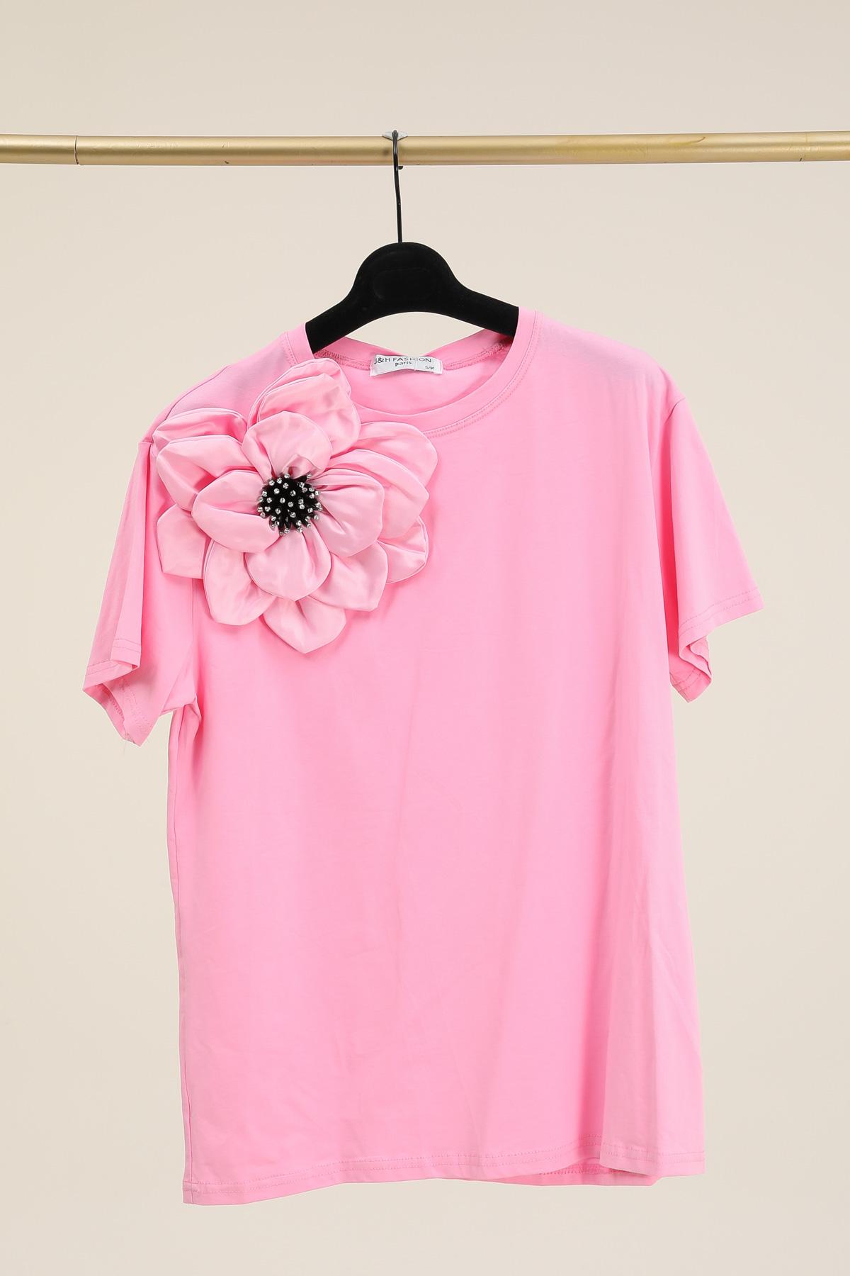 Camisetas Mujer Pink J&H FASHION 28600 #c Efashion Paris