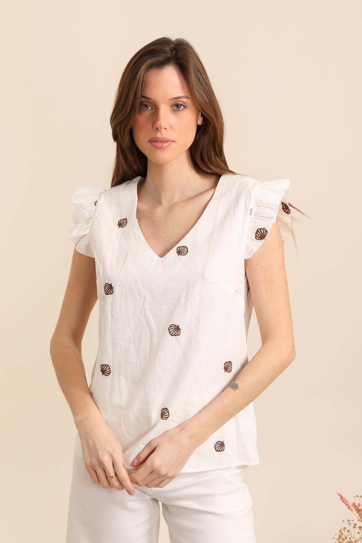 Vests Women White J&H FASHION 15632 #c Efashion Paris