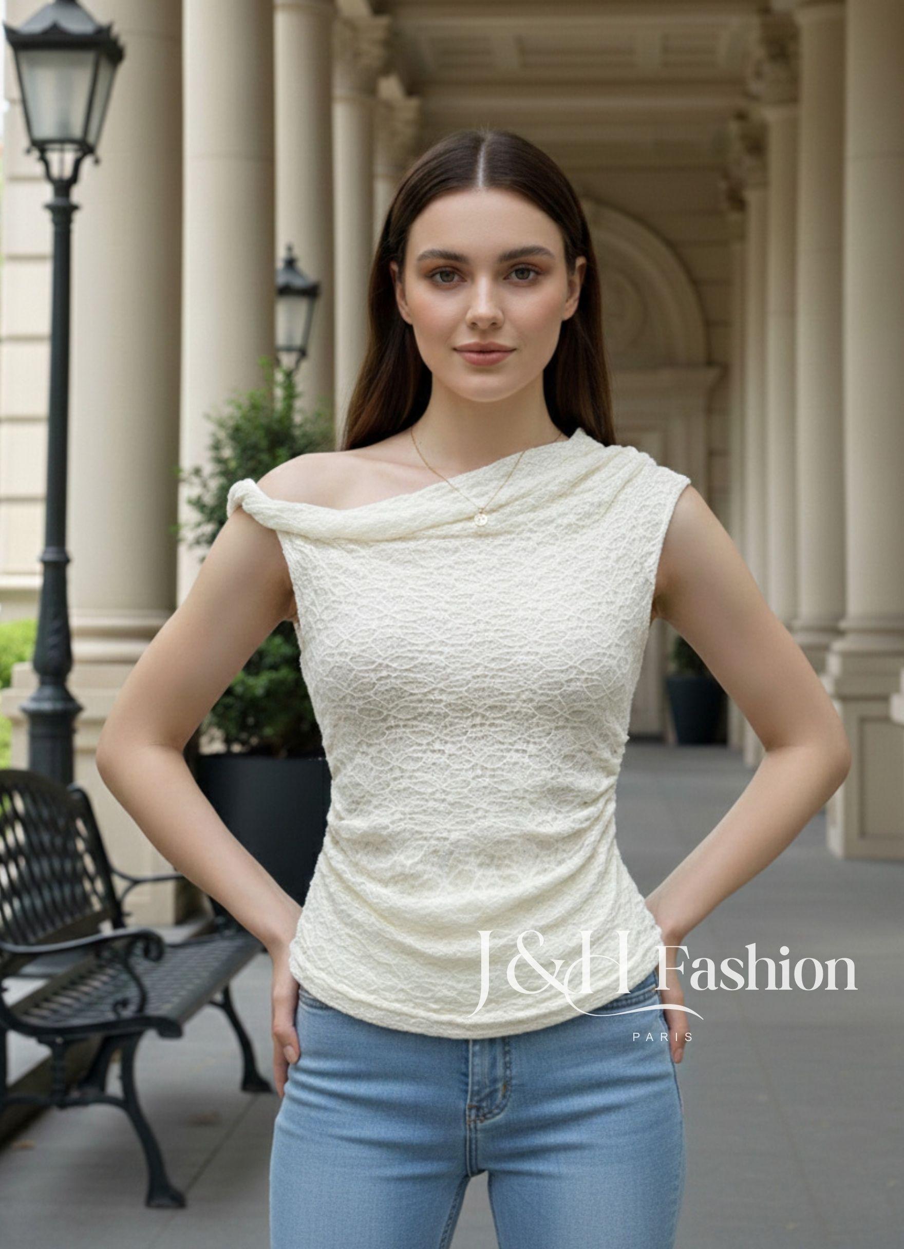 Tops Femme Bleu J&H FASHION 7211 #c Efashion Paris