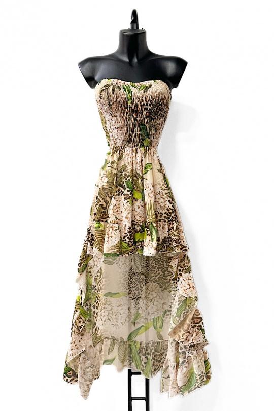 Robes longues Femme Framboise/orange ELLE STYLE GL_9910_ALL2024_MADY Efashion Paris