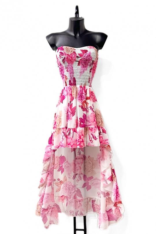 Robes longues Femme Framboise/orange ELLE STYLE GL_9910_ALL2024_MADY Efashion Paris