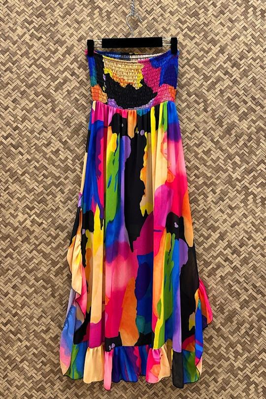 Robes longues Femme Framboise/orange ELLE STYLE GL_9910_ALL2024_MADY Efashion Paris