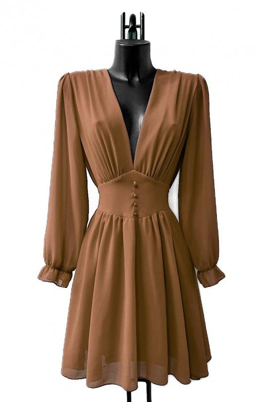 Robes courtes Femme Vert bouteille ELLE STYLE GL_8944_UNI_JULIETTE Efashion Paris