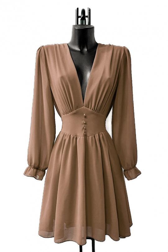 Robes courtes Femme Vert bouteille ELLE STYLE GL_8944_UNI_JULIETTE Efashion Paris