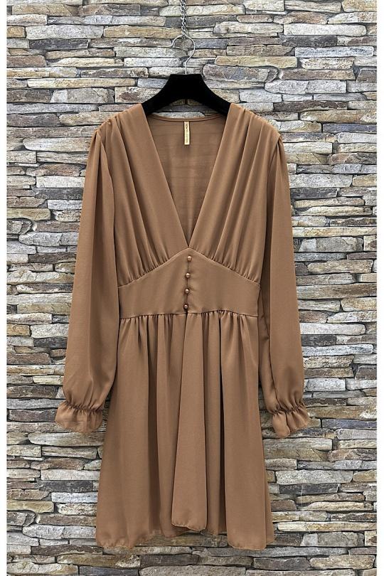 Robes courtes Femme Vert bouteille ELLE STYLE GL_8944_UNI_JULIETTE Efashion Paris