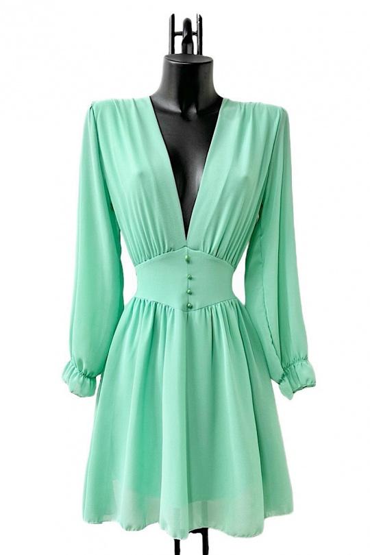 Robes courtes Femme Vert bouteille ELLE STYLE GL_8944_UNI_JULIETTE Efashion Paris