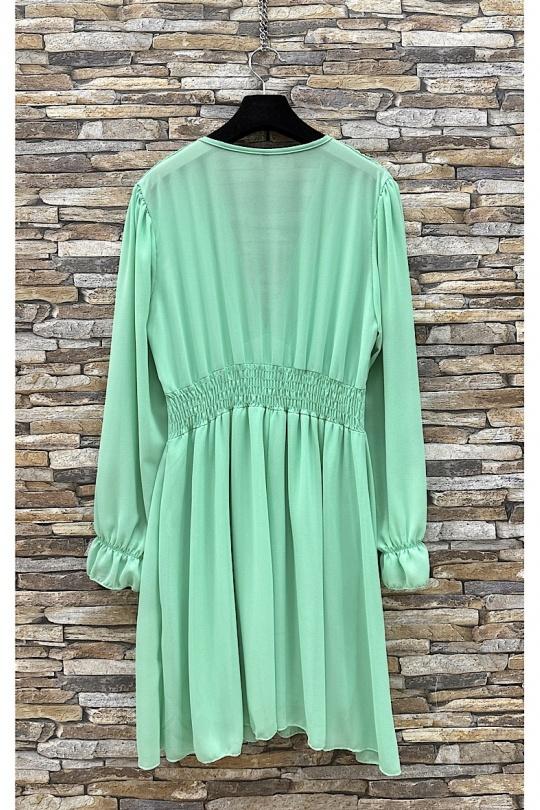 Robes courtes Femme Vert bouteille ELLE STYLE GL_8944_UNI_JULIETTE Efashion Paris