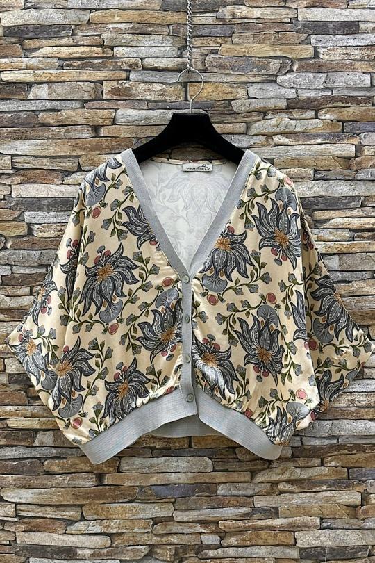 Blouses Femme Tan ELLE STYLE TYR_D5153_TOUS_GILETTA Efashion Paris