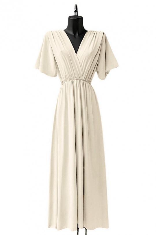 Robes longues Femme Beige ELLE STYLE TH_9699_ROSY Efashion Paris