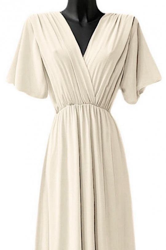 Robes longues Femme Beige ELLE STYLE TH_9699_ROSY Efashion Paris