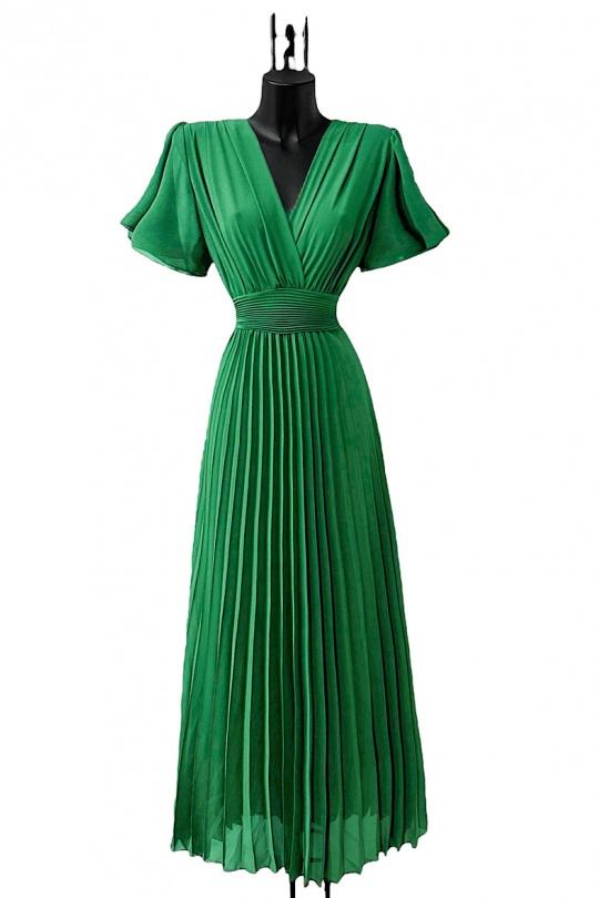 Robes longues Femme Vert foncé ELLE STYLE GL_0429_LORIANA_425 Efashion Paris