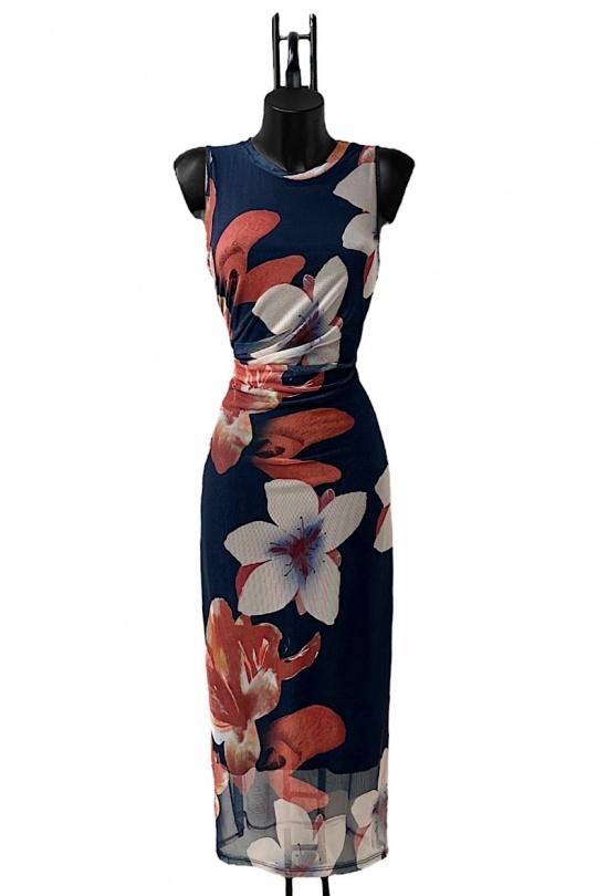 Abiti corti Donna Marine blue ELLE STYLE TH_25216_ALL_425_MESH Efashion Paris