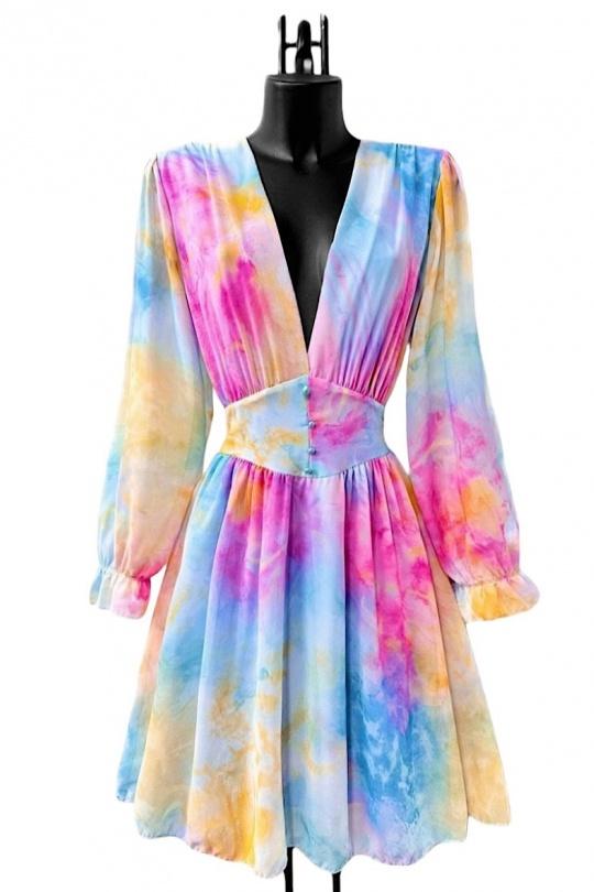 Vestidos cortos Mujer Sky blue ELLE STYLE GL_8944_ARCTYE_JULIETTE Efashion Paris