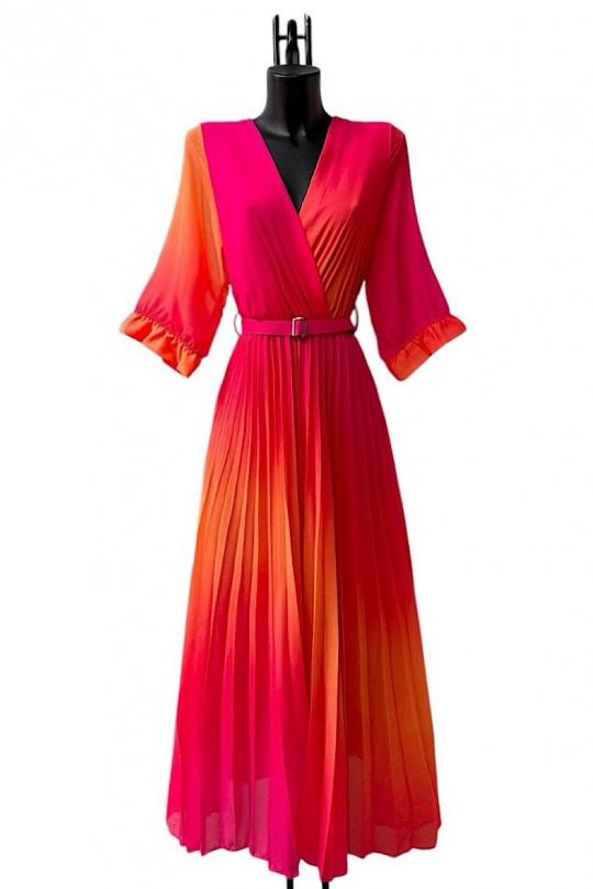 Robes longues Femme Fushia ELLE STYLE TH_891_TYEDYE_LISA Efashion Paris