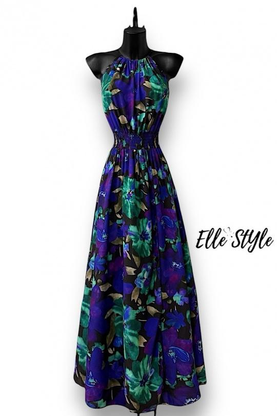 Robes longues Femme Bleu indigo ELLE STYLE GL_9339_TYERGE_525_ANIRRA Efashion Paris