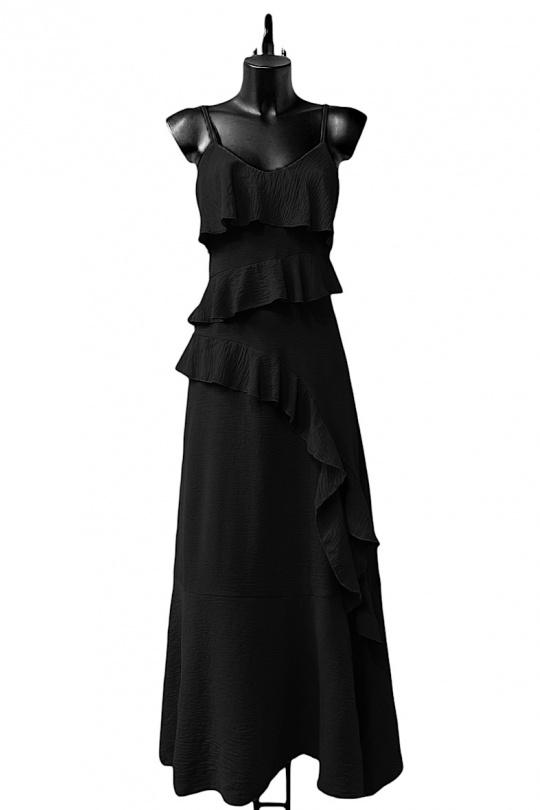 Robes longues Femme Noir ELLE STYLE TH_25432_TAYLOR_625. Efashion Paris