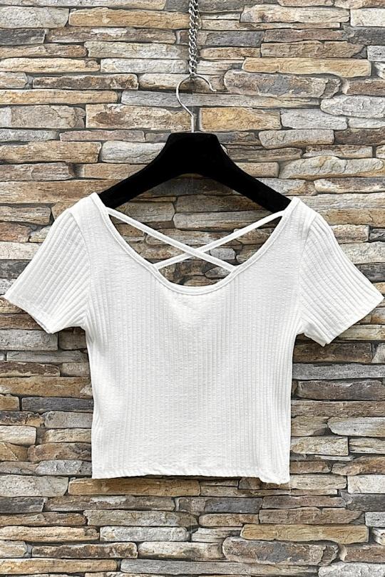 Tops Femme Blanc ELLE STYLE HS_19498_VIKCY Efashion Paris