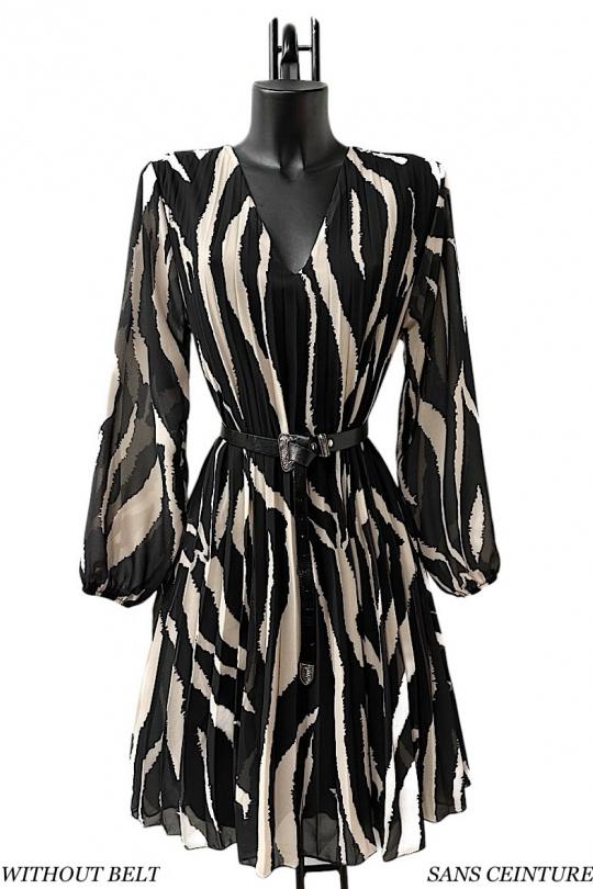 Short dresses Women Zebra ELLE STYLE NF_21635_ALL_SANIA Efashion Paris