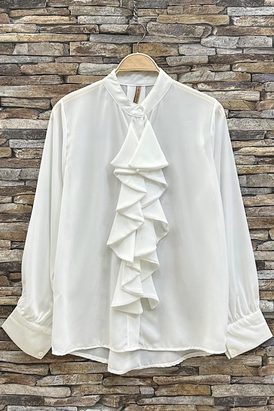 Blouses Femme Blanc ELLE STYLE GL_9996_FANELLE Efashion Paris