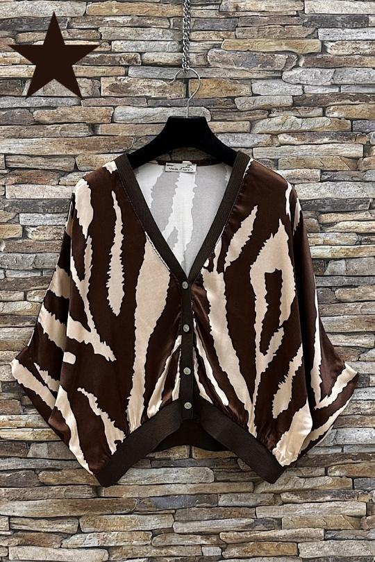 Blouses Femme Tan ELLE STYLE TYR_D5153_TOUS_GILETTA Efashion Paris