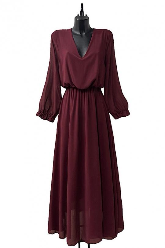 Abiti maxi Donna Burgundy ELLE STYLE TH_24590_UNI_VALLIA Efashion Paris