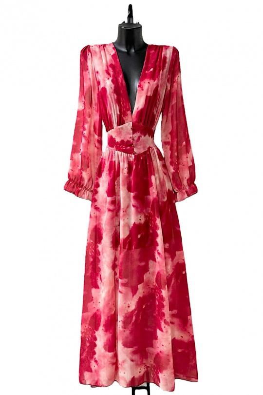 Maxi dresses Women Bordeaux/Red ELLE STYLE GL_8990_RGENCRE_322 Efashion Paris