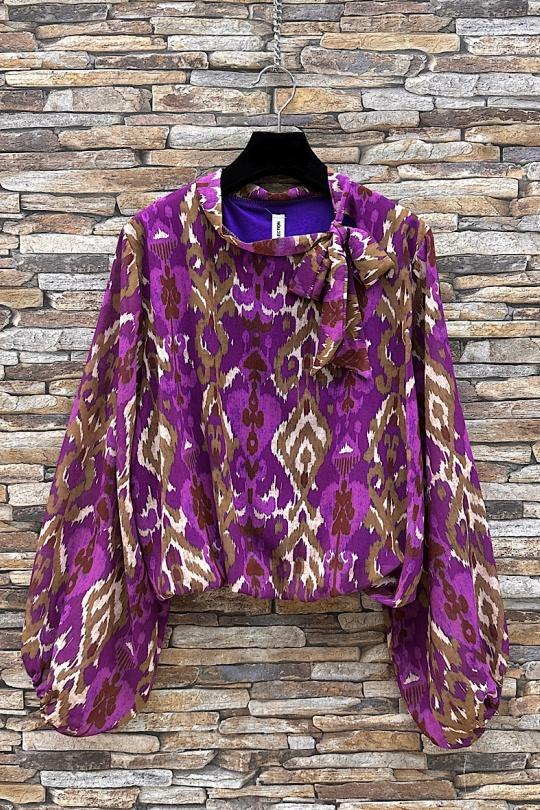 Tops Femme Mauve ELLE STYLE TH_8806_FLMM_ANIELLA Efashion Paris