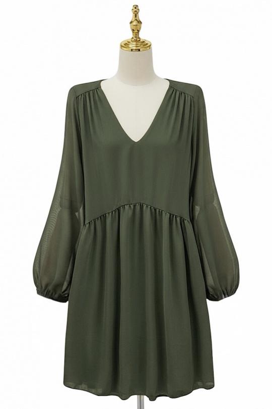 Robes courtes Femme Vert bouteille ELLE STYLE ERMD_22514_UNI_CLEMENCE Efashion Paris