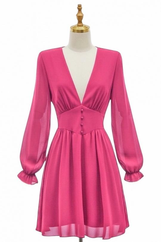 Robes courtes Femme Vert bouteille ELLE STYLE GL_8944_UNI_JULIETTE Efashion Paris