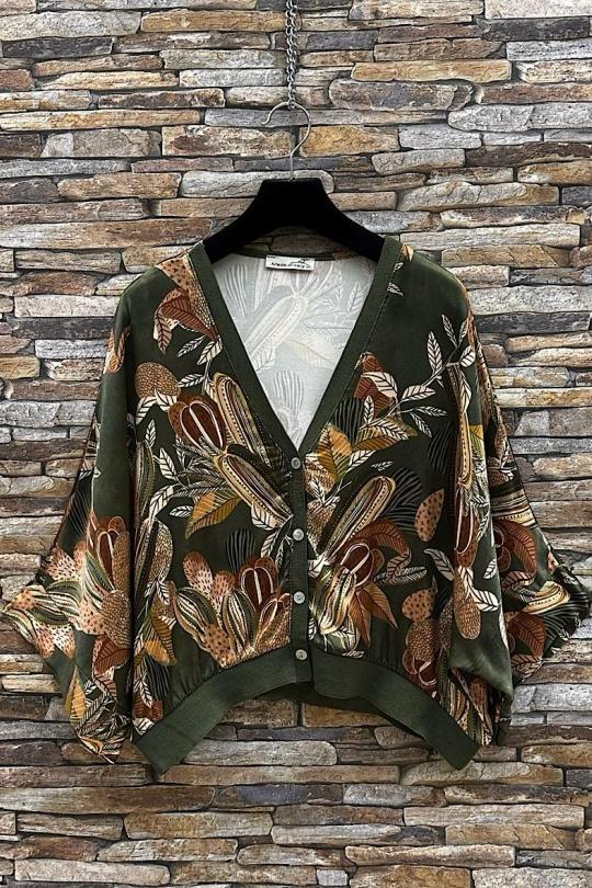 Blouses Femme Tan ELLE STYLE TYR_D5153_TOUS_GILETTA Efashion Paris