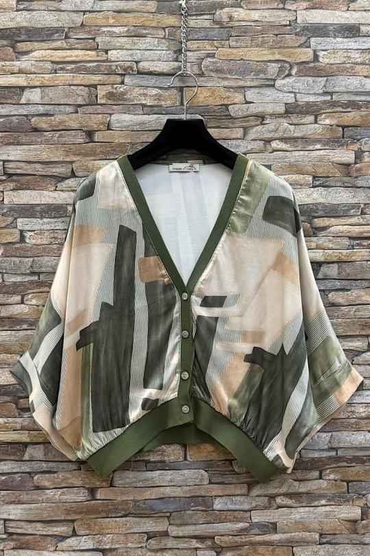 Blouses Femme Tan ELLE STYLE TYR_D5153_TOUS_GILETTA Efashion Paris