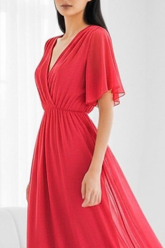 Robes longues Femme Beige ELLE STYLE TH_9699_ROSY Efashion Paris