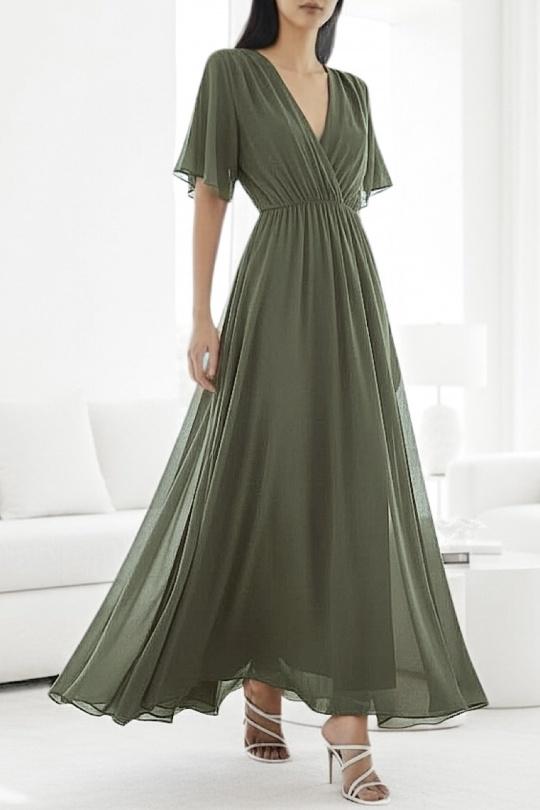 Robes longues Femme Beige ELLE STYLE TH_9699_ROSY Efashion Paris