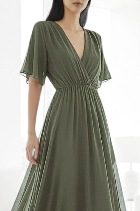 Robes longues Femme Beige ELLE STYLE TH_9699_ROSY Efashion Paris