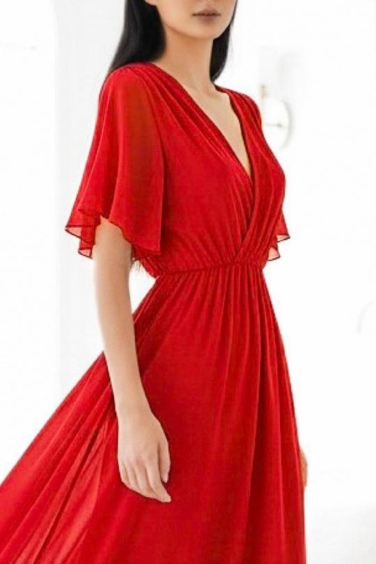 Robes longues Femme Beige ELLE STYLE TH_9699_ROSY Efashion Paris